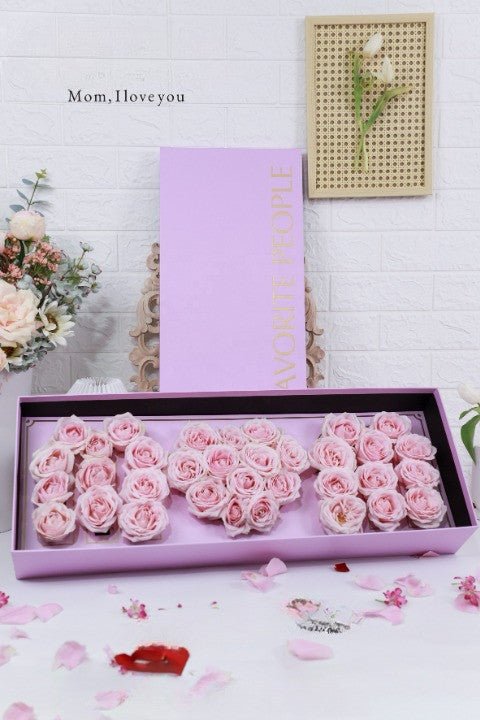 MOM Flower Box with Foam | Elegant Flower Packaging Supply