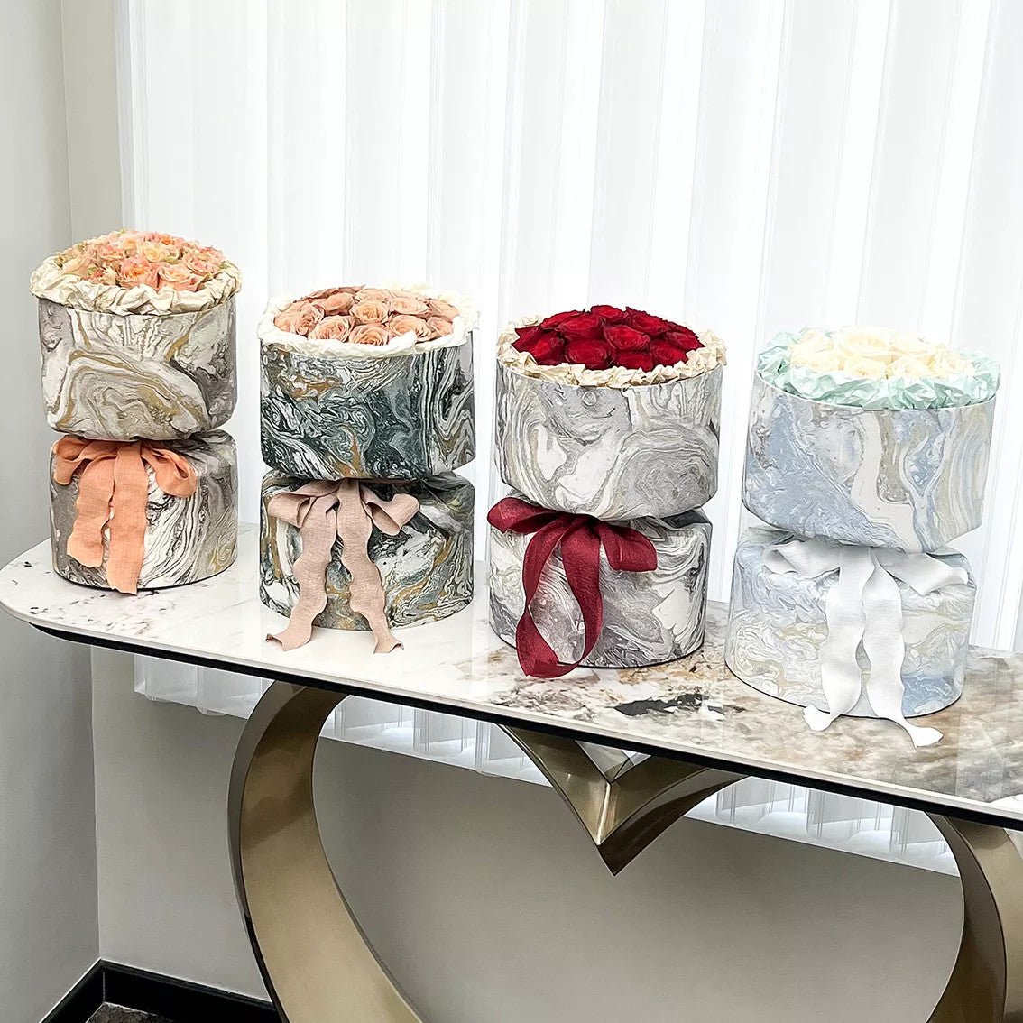 Galaxy DIY Circular Flower Bouquet Wrapping Paper (3 sets/bag) - Elegant Supply