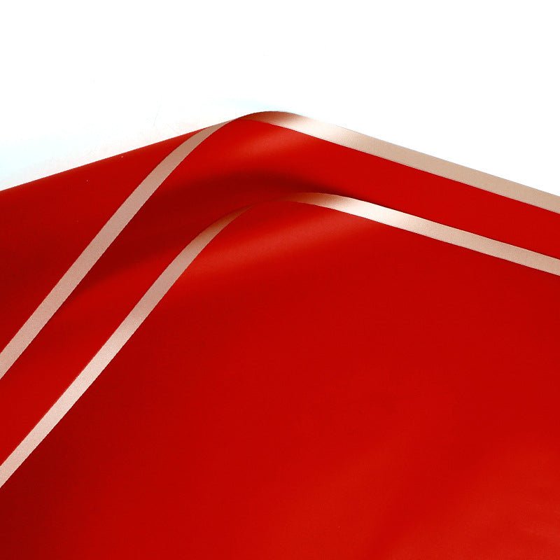 Gold Edge Waterproof Flower Wrapping Paper (20 sheets - bag) - Elegant Supply