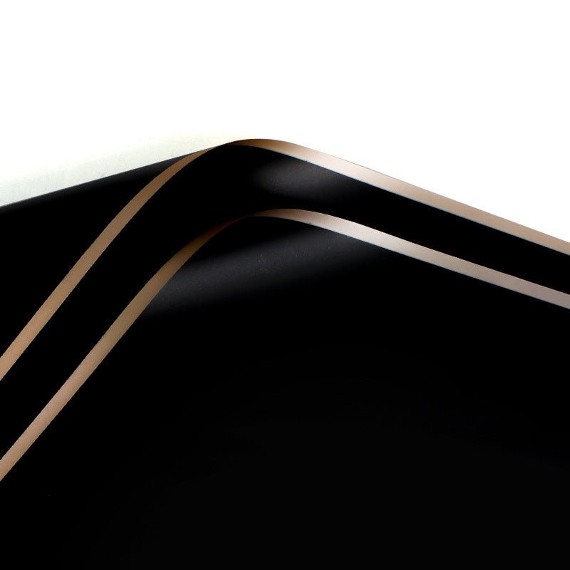 Gold Edge Waterproof Flower Wrapping Paper (20 sheets - bag) - Elegant Supply