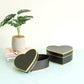 Gold Lines Heart Flower Box - Elegant Supply