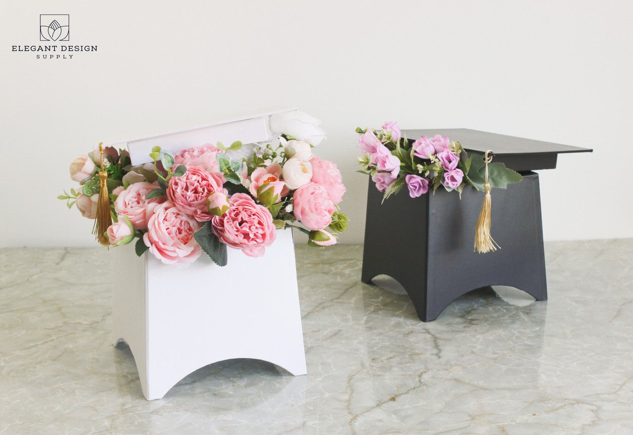 Graduation Flower Box - Various Colors - Elegant Supply