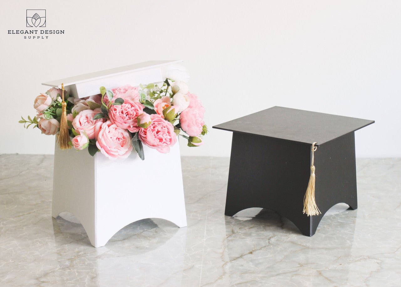 Graduation Flower Box - Various Colors - Elegant Supply