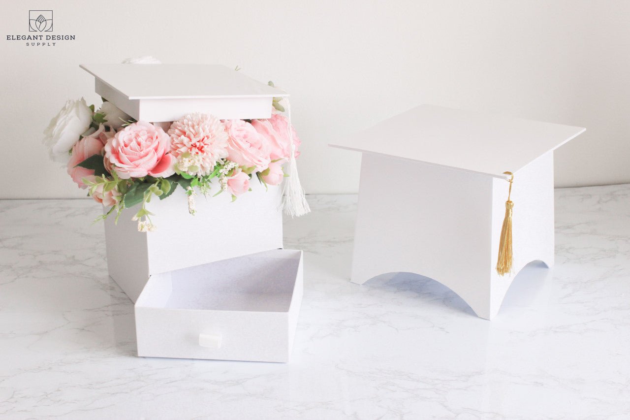 Graduation Flower Box - Various Colors - Elegant Supply