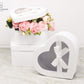 Heart Shaped Box with Ribbon and Clear Lid - Elegant Supply