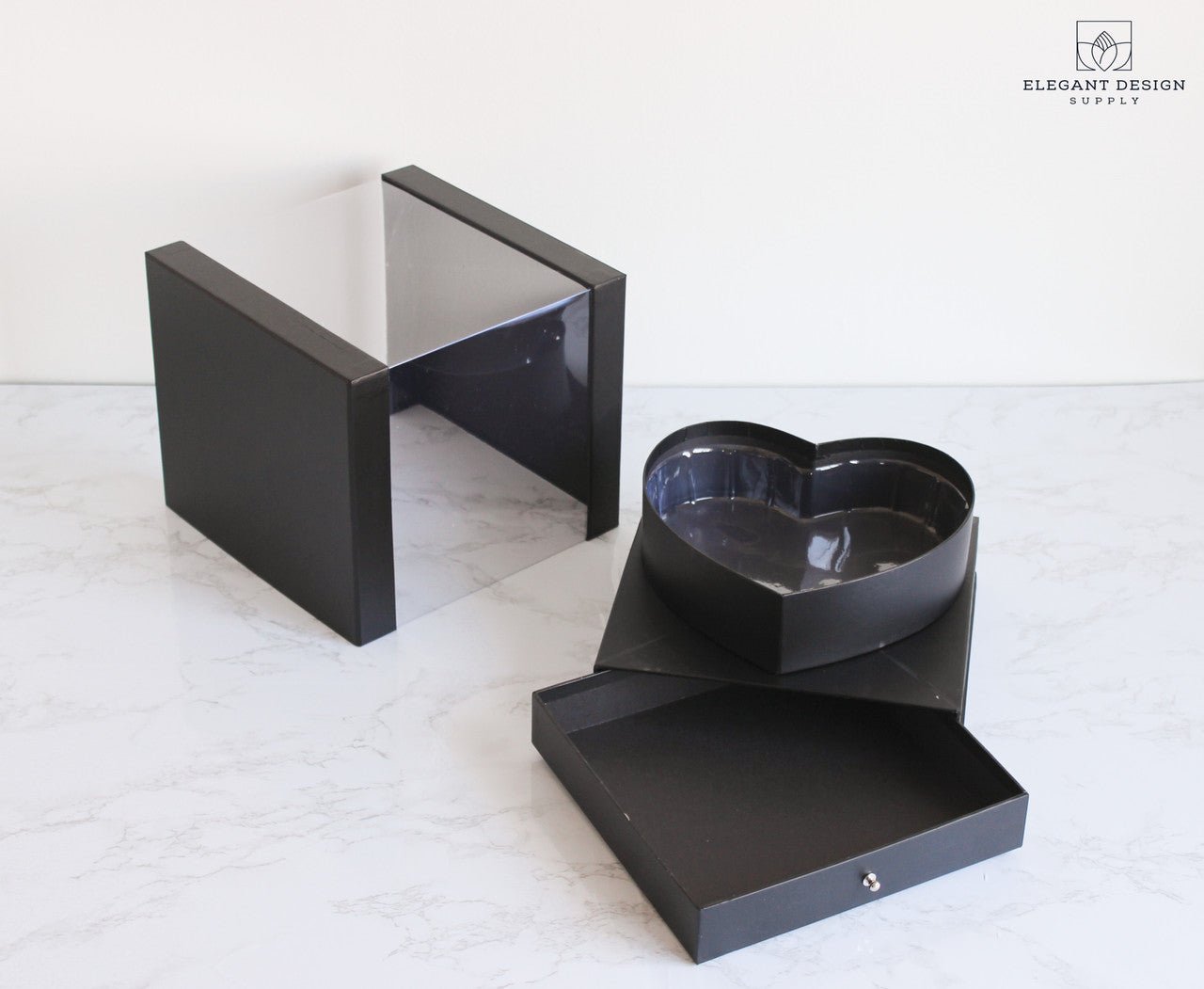 Heart Shaped PVC box with Drawer - Elegant Supply