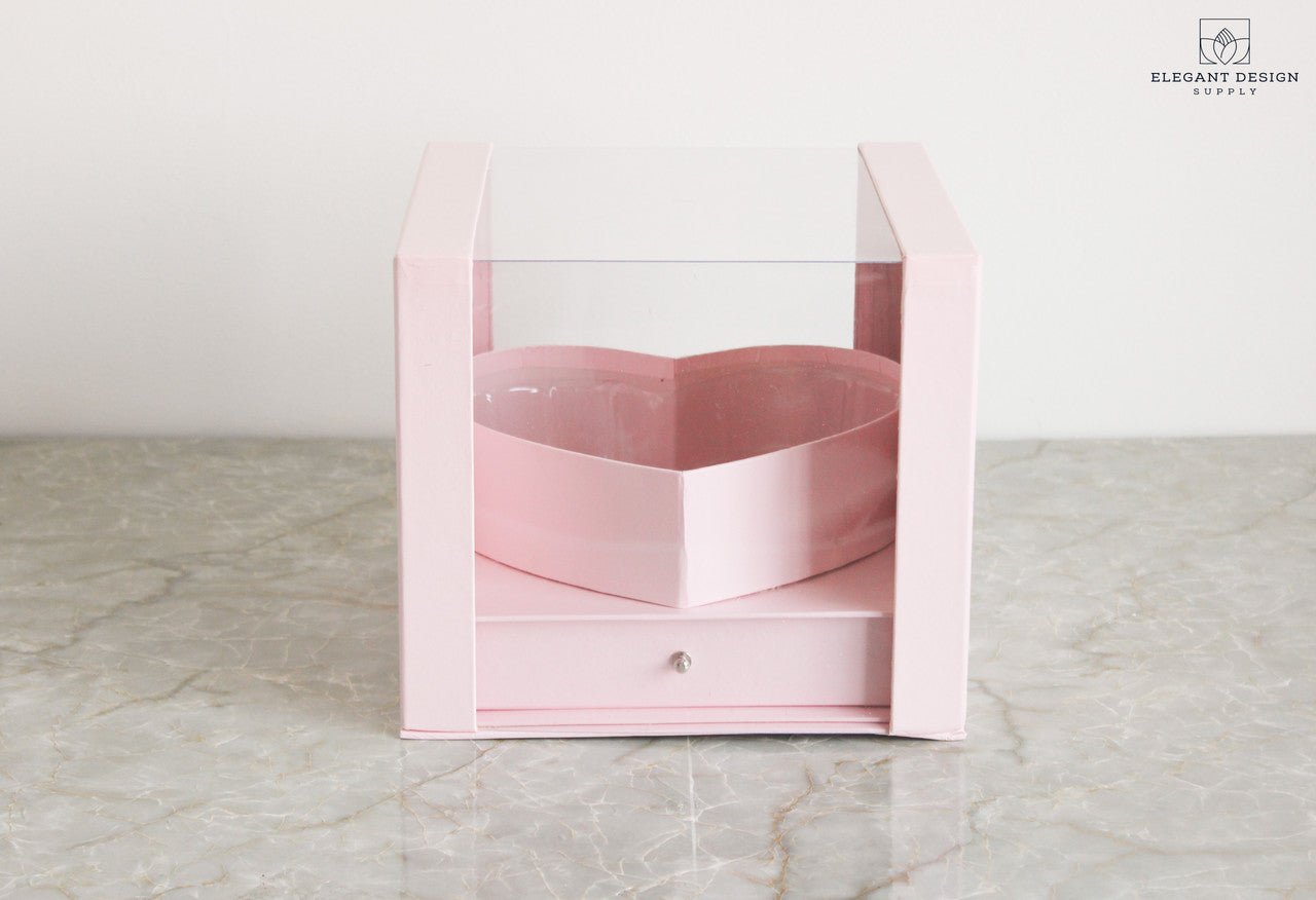 Heart Shaped PVC box with Drawer - Elegant Supply