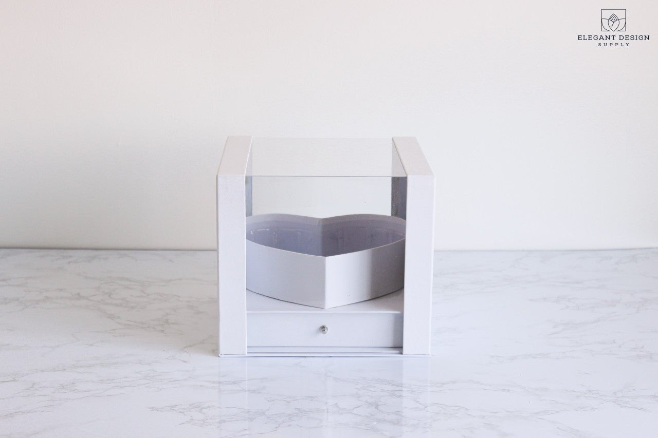 Heart Shaped PVC box with Drawer - Elegant Supply