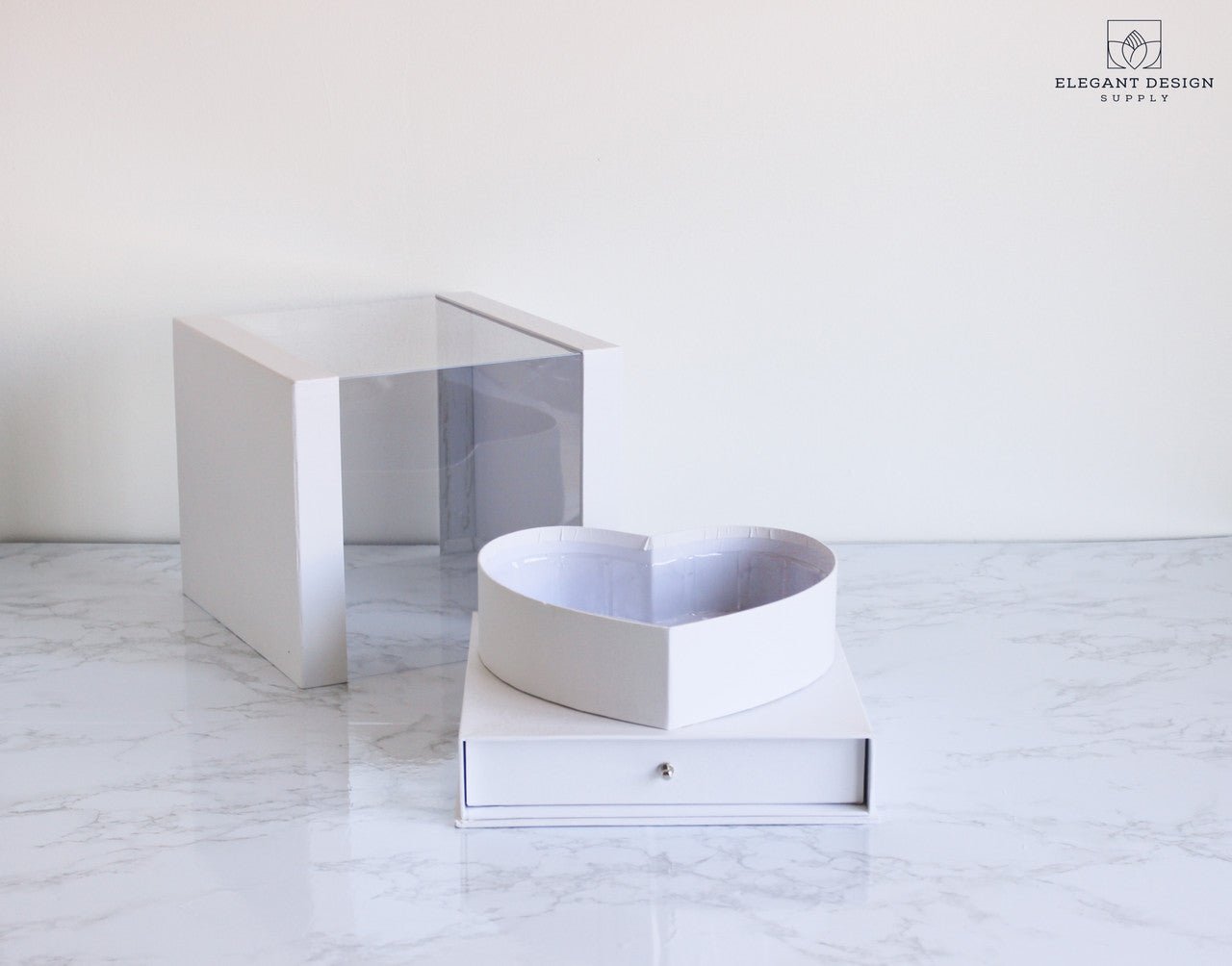 Heart Shaped PVC box with Drawer - Elegant Supply
