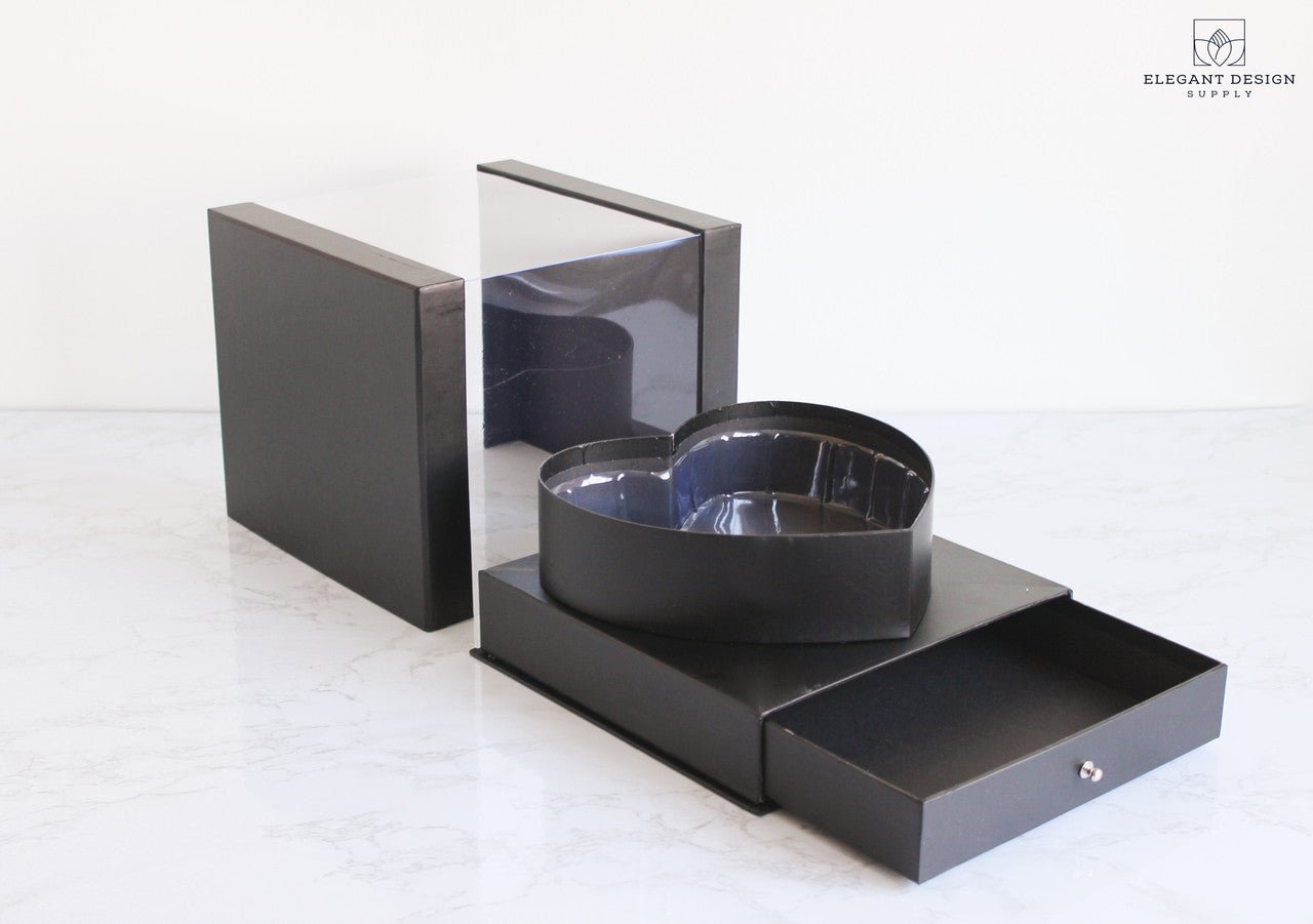 Heart Shaped PVC box with Drawer - Elegant Supply
