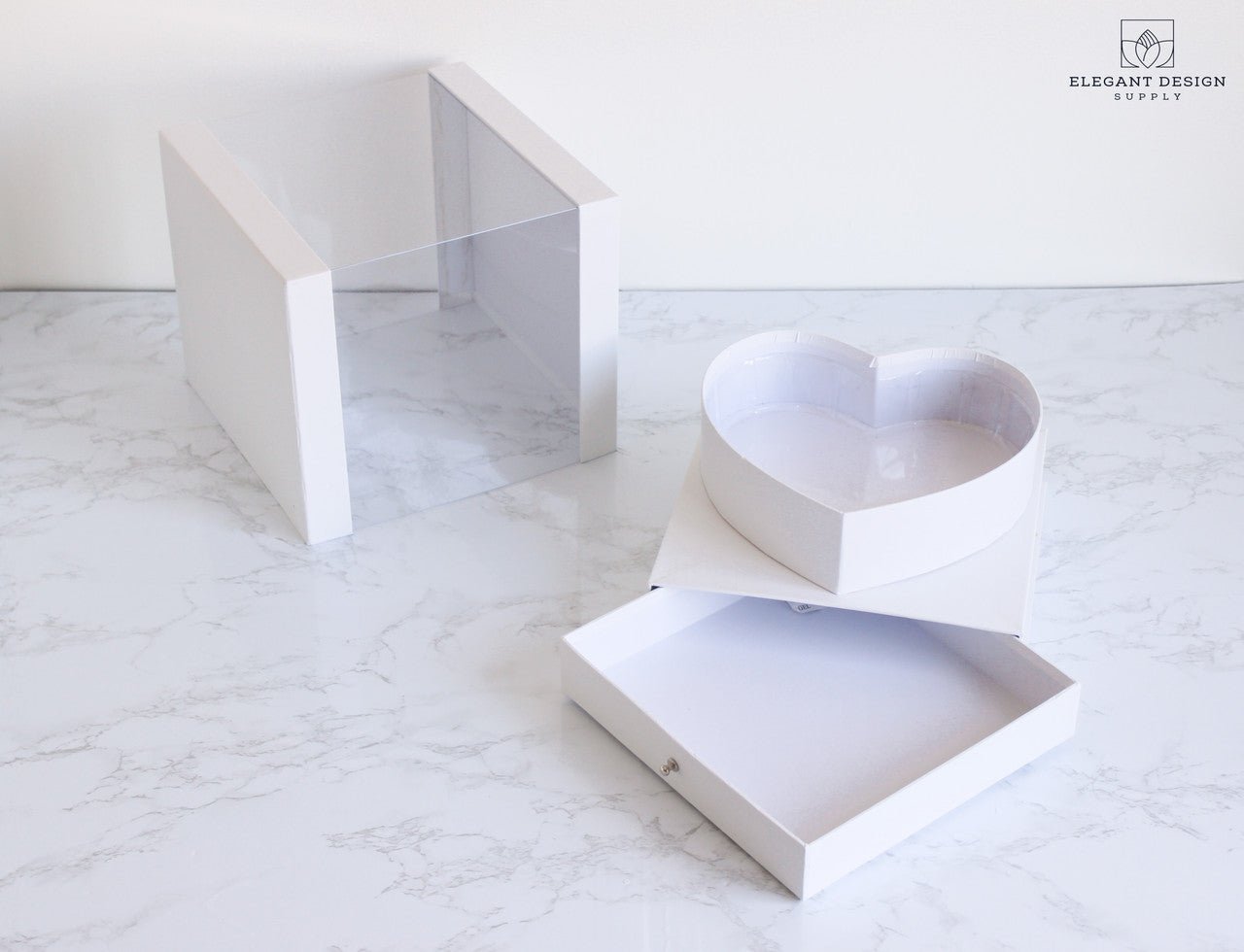 Heart Shaped PVC box with Drawer - Elegant Supply