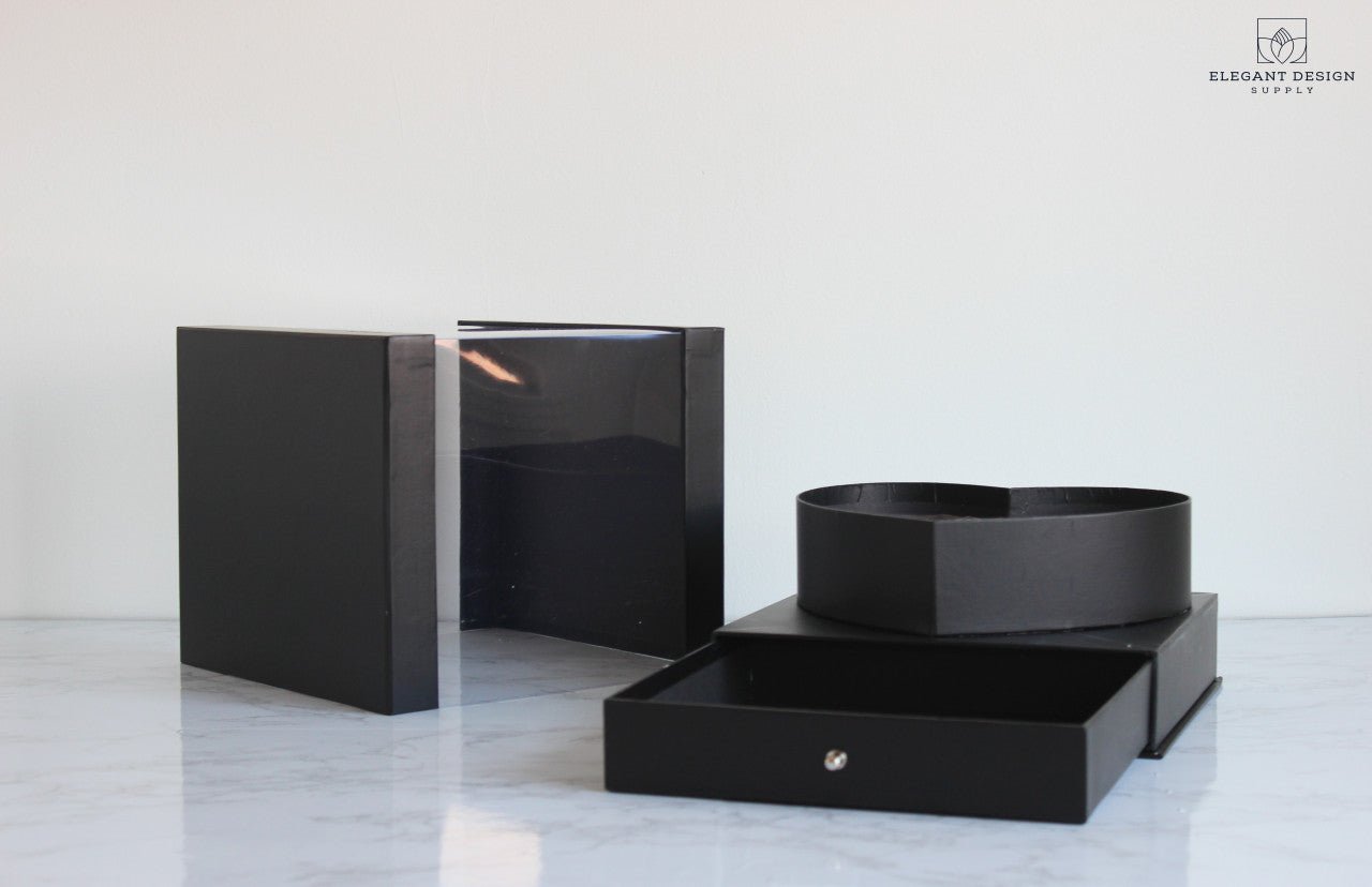 Heart Shaped PVC box with Drawer - Elegant Supply