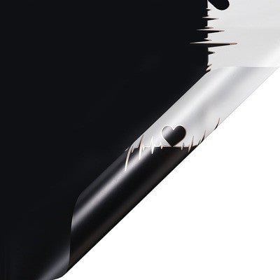 Heartbeat Patterns Waterproof Flower Wrapping Paper (20 sheets/bag) - Elegant Supply