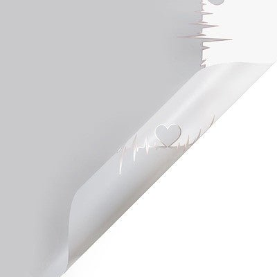 Heartbeat Patterns Waterproof Flower Wrapping Paper (20 sheets/bag) - Elegant Supply