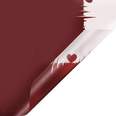 Heartbeat Patterns Waterproof Flower Wrapping Paper (20 sheets/bag) - Elegant Supply