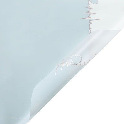 Heartbeat Patterns Waterproof Flower Wrapping Paper (20 sheets/bag) - Elegant Supply