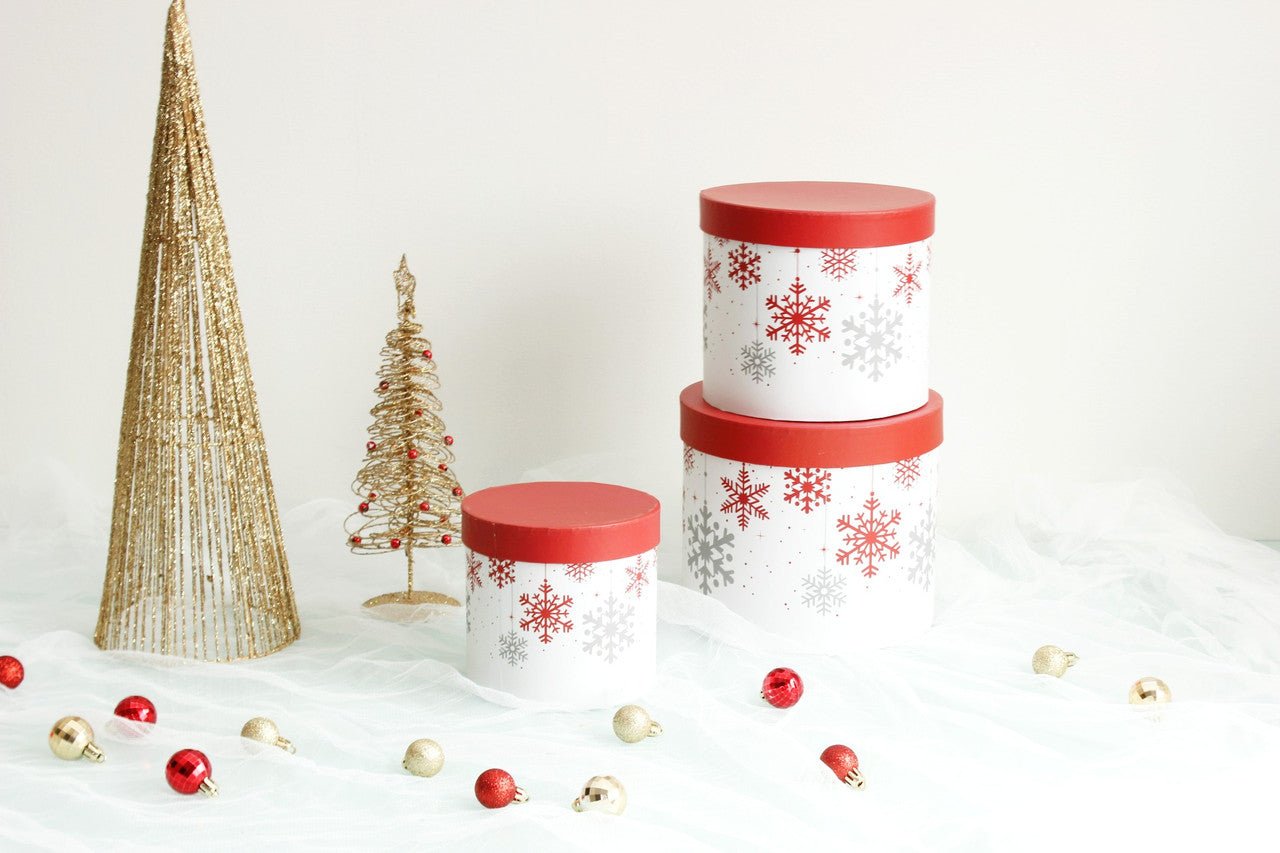 Holidays Round Hat Flower Box - Elegant Supply