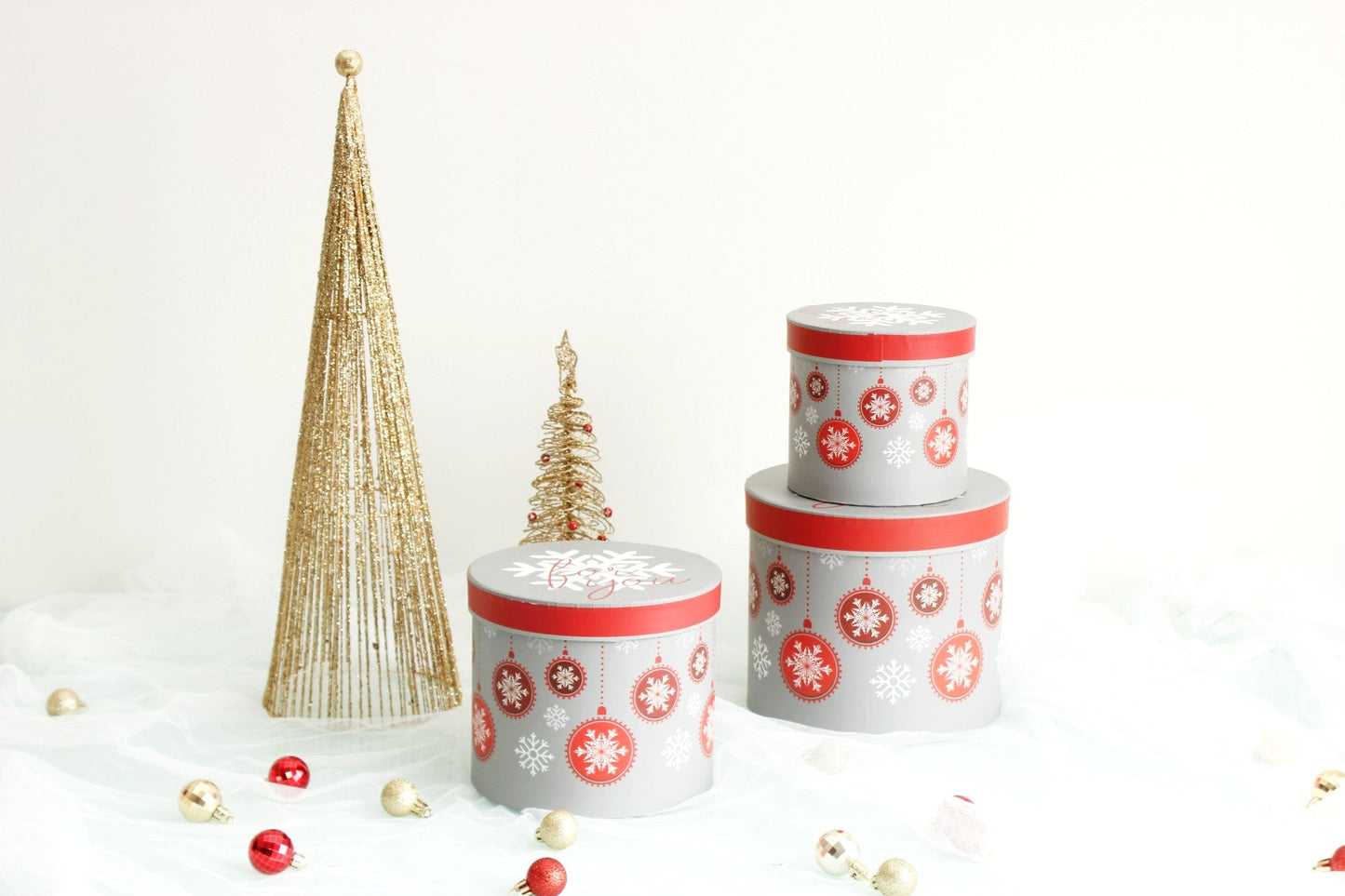 Holidays Round Hat Flower Box - Elegant Supply