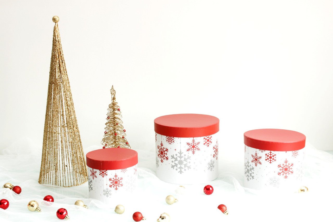 Holidays Round Hat Flower Box - Elegant Supply