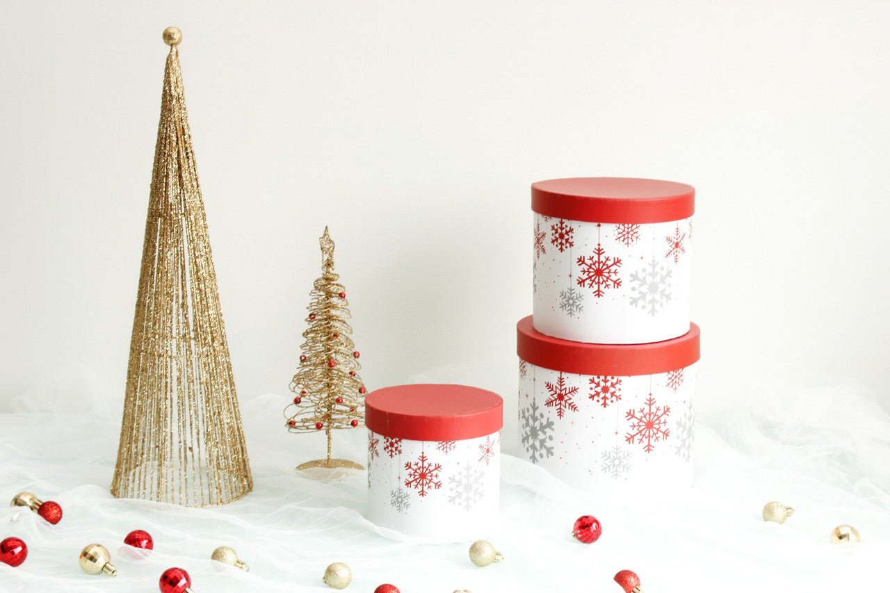 Holidays Round Hat Flower Box - Elegant Supply