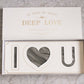 "I Love You" Flower Gift Box with Foam and Liner - Elegant Supply