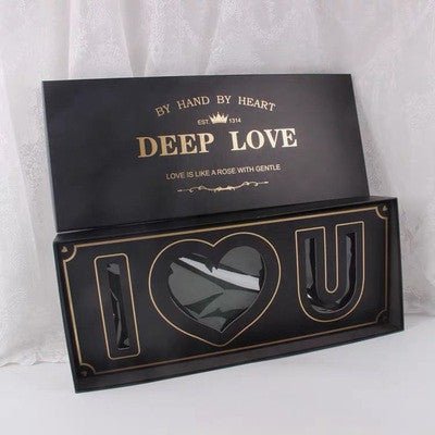 "I Love You" Flower Gift Box with Foam and Liner - Elegant Supply