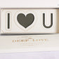 "I Love You" Flower Gift Box with Foam and Liner - Elegant Supply