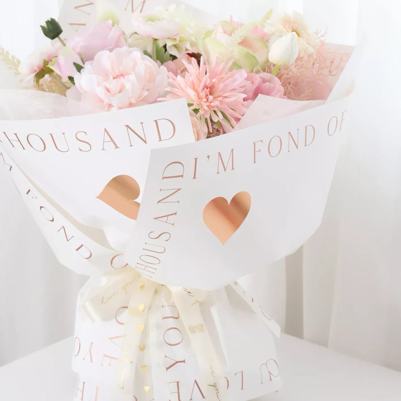 I'm Fond Waterproof Flower Wrapping Paper (15 sheets/bag) - Elegant Supply