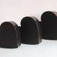 3 Closed Black Heart boxes, chocolate box, flower box and gift box.