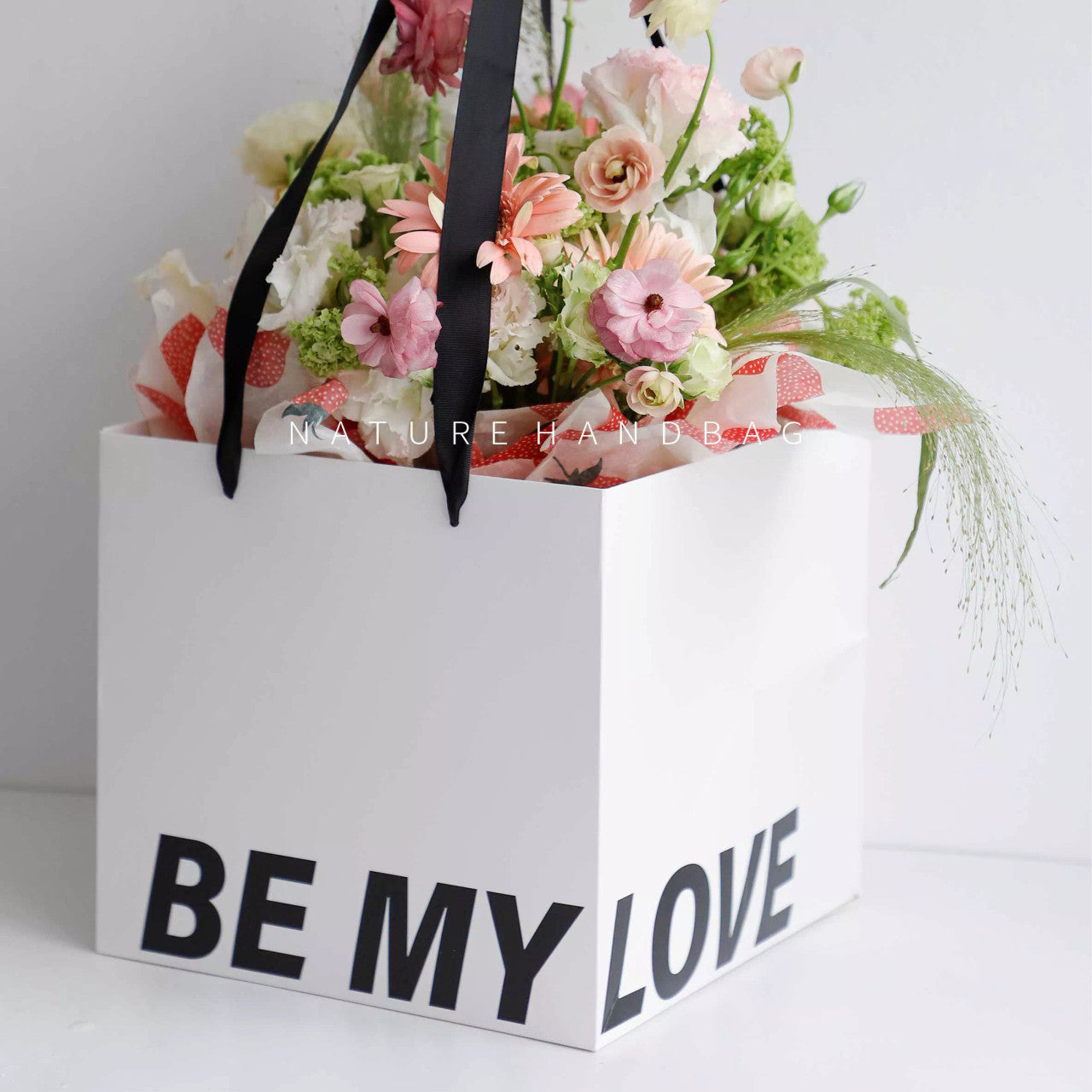 Square Paper Flower Bag / Gift Bag  Elegant Flower Packaging Supply –  Elegant Supply