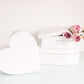 White Heart Boxes for luxury flower arrangements, chocolate strawberries, and gifts.