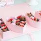 Pink  "I Love You" heart box perfect for Valentine's Day boxes, wedding decor, and as a food box or candy box.
