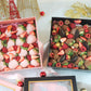 Square Gift Box with Clear Lid and Ribbon - Various Colors - For Luxury Flower/ Gift / Chocolate Strawberry Arrangements
