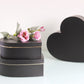 Black Heart box, for flower arrangements, as a chocolate box, flower box or gift box.