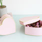 Gold Lines Heart Flower Box
