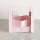 Pink Heart Shaped box with drawer for flower arrangements and gifts.