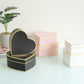 Gold Lines Heart Flower Box