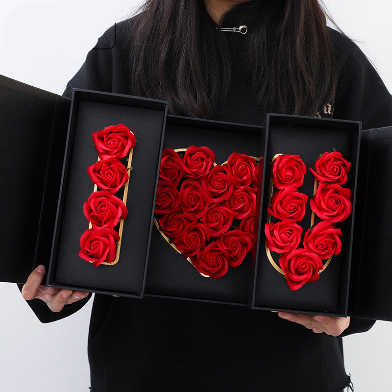 I love you flower box