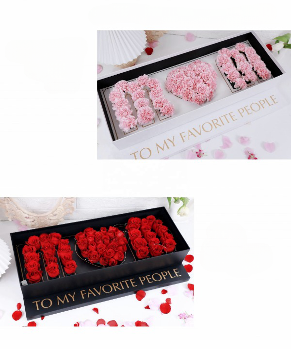 Mom Box With Floral Foam and Plastic Liner Various Colors 