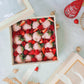 Square Gift Box with Clear Lid and Ribbon - Various Colors - For Luxury Flower/ Gift / Chocolate Strawberry Arrangements