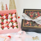 Square Gift Box with Clear Lid and Ribbon - Various Colors - For Luxury Flower/ Gift / Chocolate Strawberry Arrangements