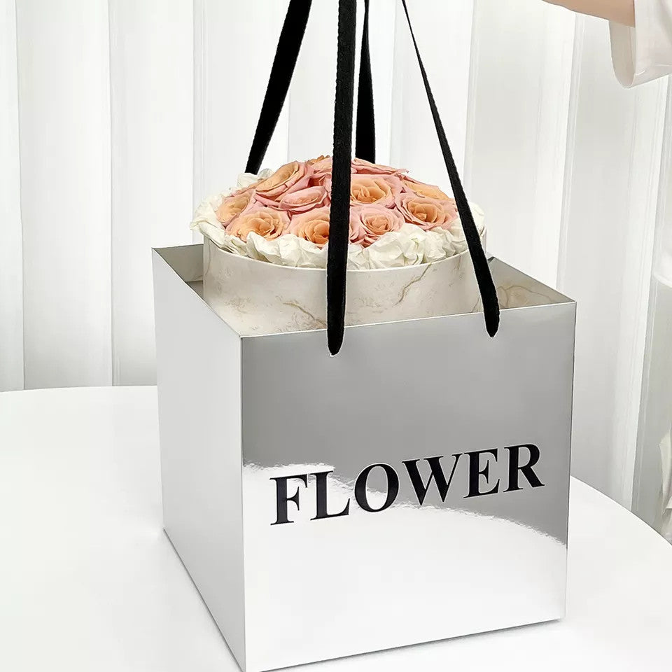 Marble Diy Circular Flower Bouquet Wrapping Paper 3 Sets/bag 