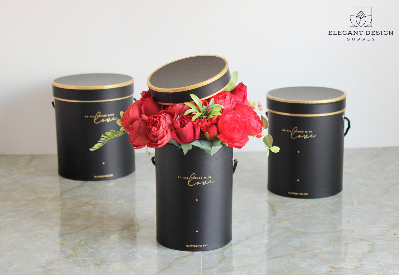 Round Rainbow Hat Boxes - Set of 3 — Artificial Floral Supplies