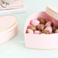 Gold Lines Heart Flower Box
