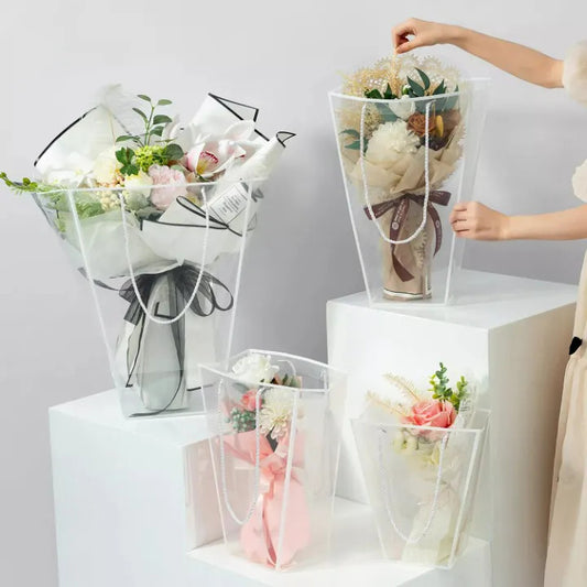 Elegant Flowers Perfume Kraft Gift Bag