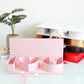 Pink "I Love You" Fillable Letters Box with Ribbon