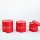 Love Pattern Round Hat Flower Box - Elegant Supply
