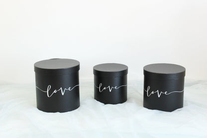 Love Pattern Round Hat Flower Box - Elegant Supply