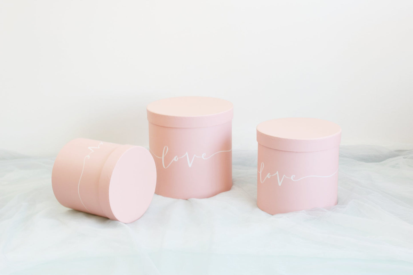 Love Pattern Round Hat Flower Box - Elegant Supply