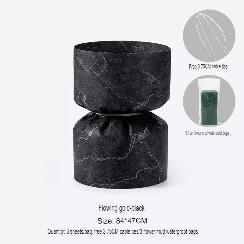 Marble DIY Circular Flower Bouquet Wrapping Paper (3 sets/bag) - Elegant Supply